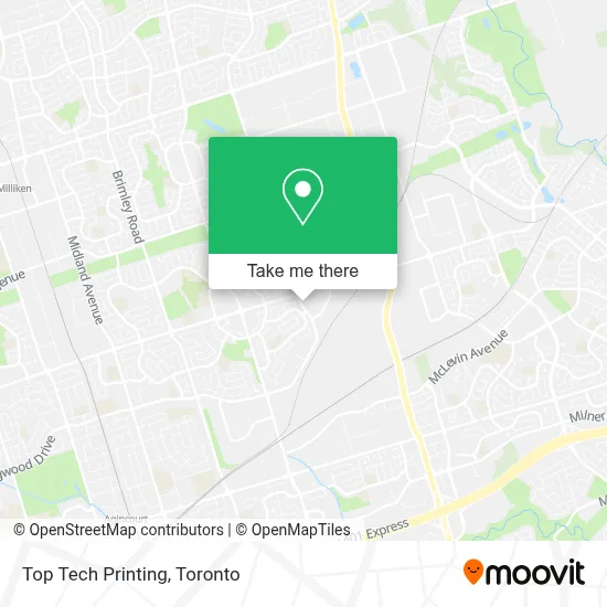 Top Tech Printing map