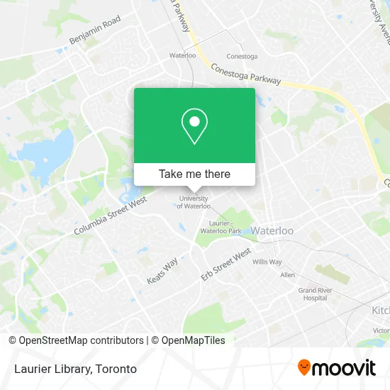 Laurier Library map