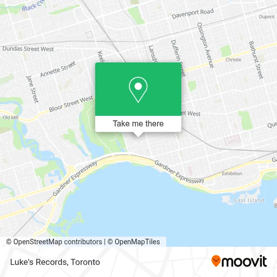 Luke's Records map