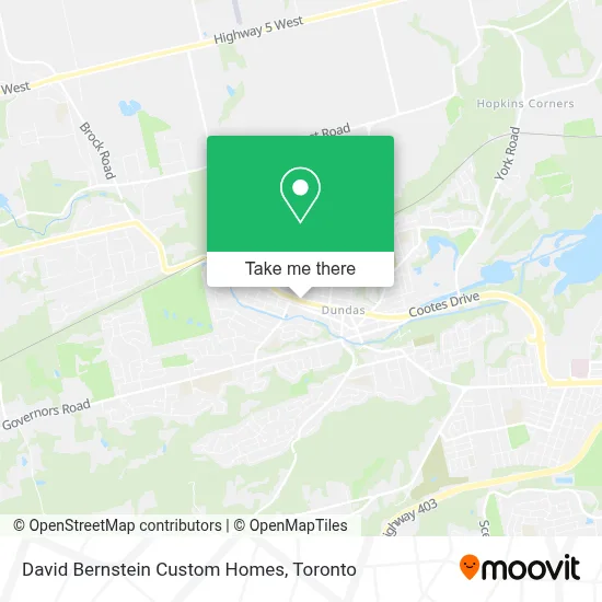 David Bernstein Custom Homes map