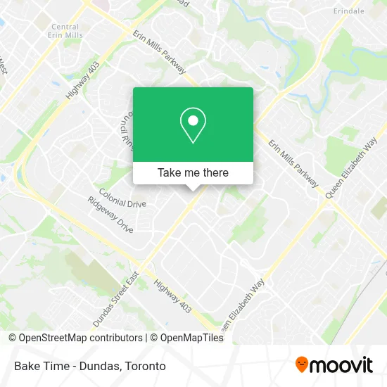 Bake Time - Dundas map