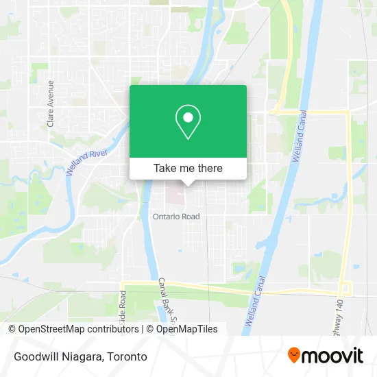 Goodwill Niagara map