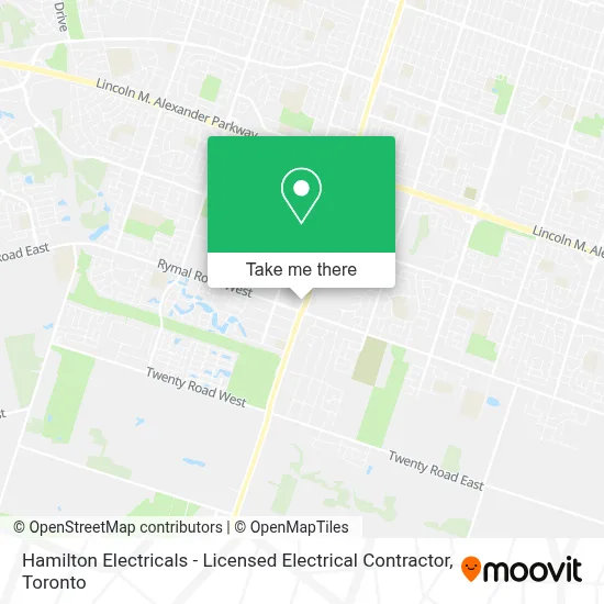 Hamilton Electricals - Licensed Electrical Contractor map