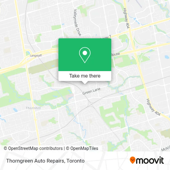 Thorngreen Auto Repairs map