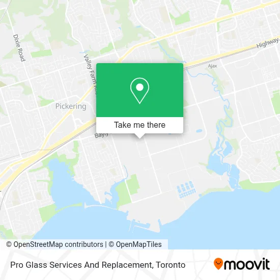 Pro Glass Services And Replacement map