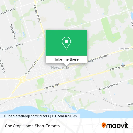 One Stop Home Shop map