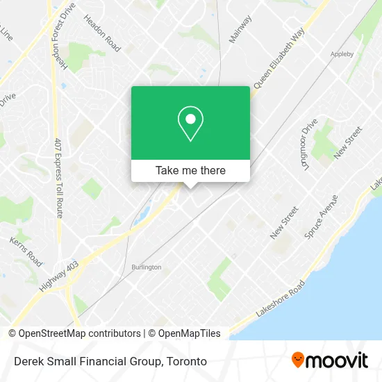 Derek Small Financial Group map