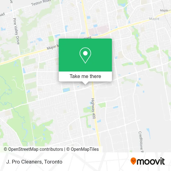 J. Pro Cleaners map