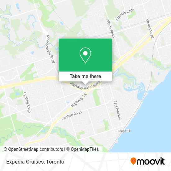 Expedia Cruises map