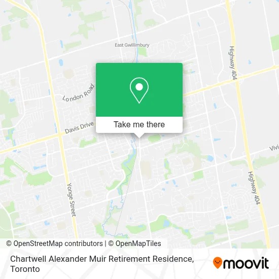 Chartwell Alexander Muir Retirement Residence map