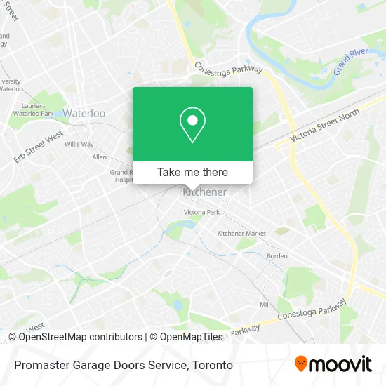 Promaster Garage Doors Service map