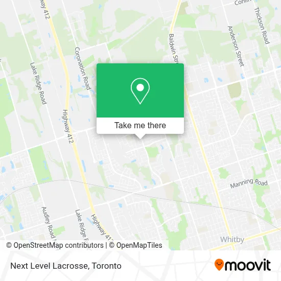 Next Level Lacrosse map