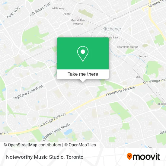 Noteworthy Music Studio map