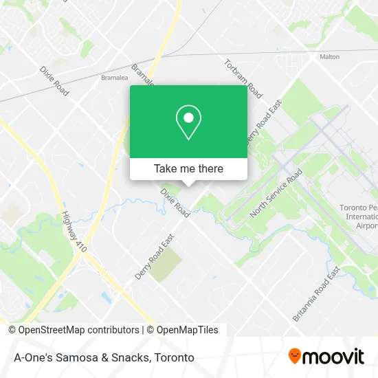 A-One's Samosa & Snacks map