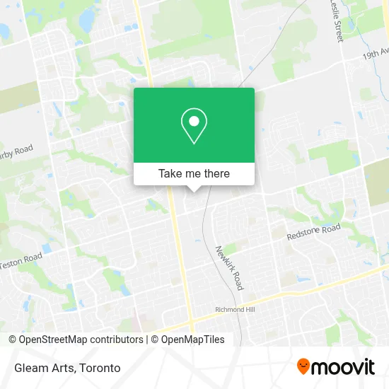 Gleam Arts map
