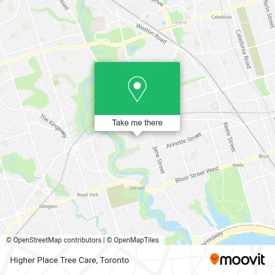 Higher Place Tree Care map