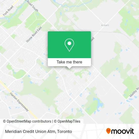 Meridian Credit Union Atm map