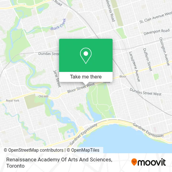 Renaissance Academy Of Arts And Sciences map