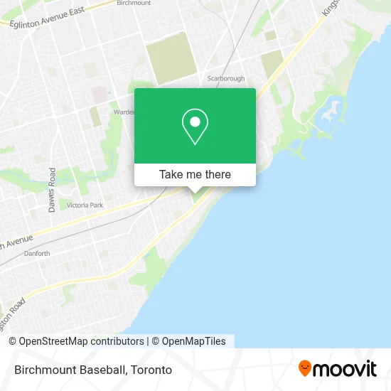 Birchmount Baseball map