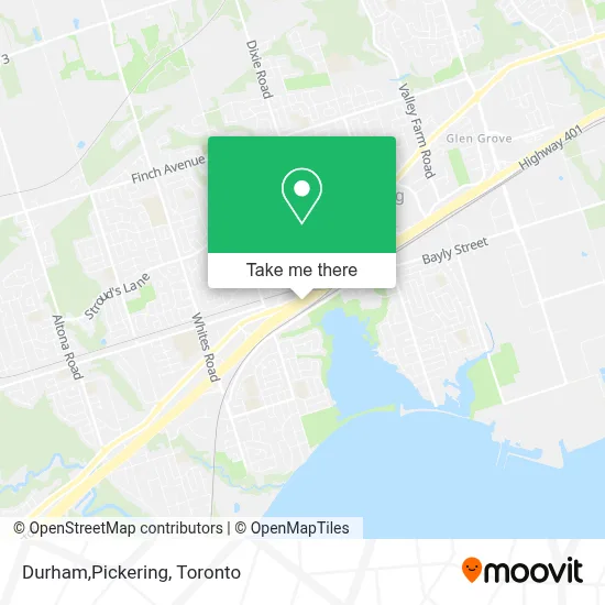 Durham,Pickering map