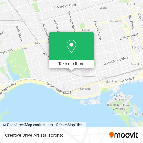 Creative Drive Artists map