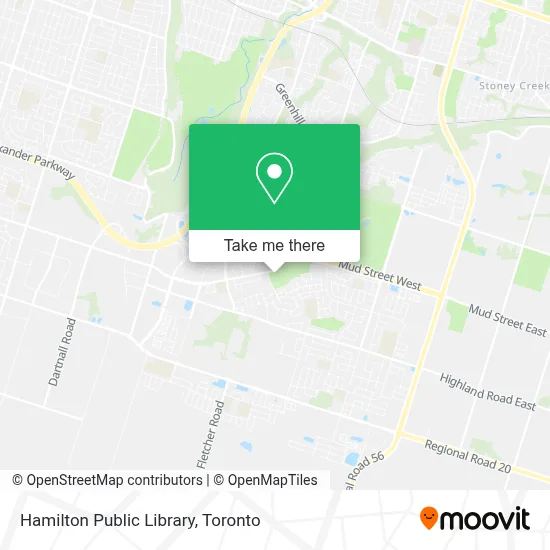 Hamilton Public Library map