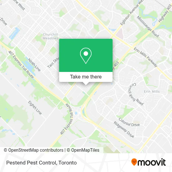 Pestend Pest Control map
