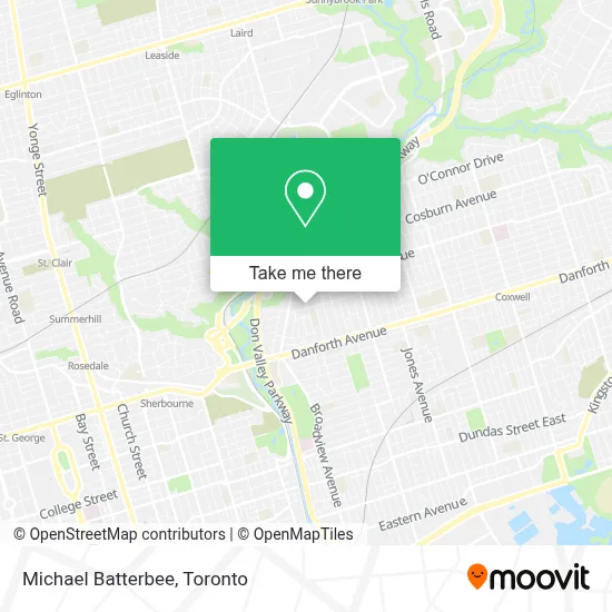 Michael Batterbee map