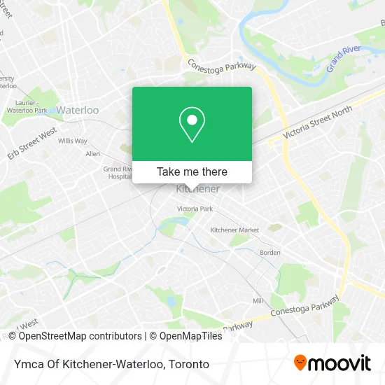 Ymca Of Kitchener-Waterloo map