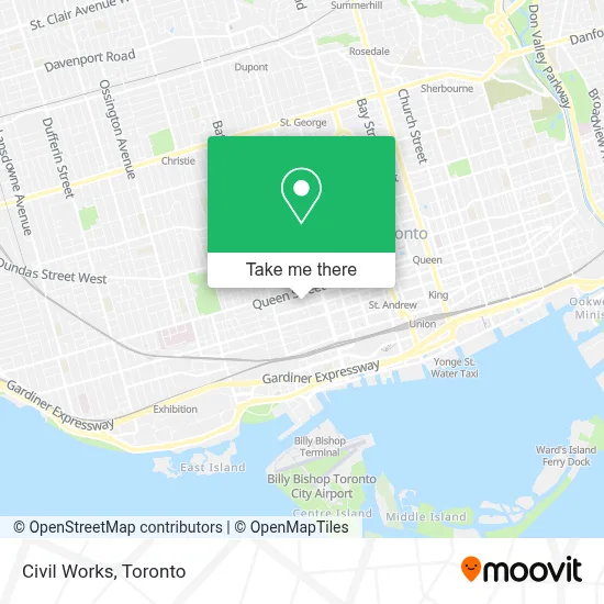 Civil Works map
