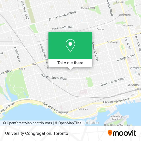 University Congregation plan