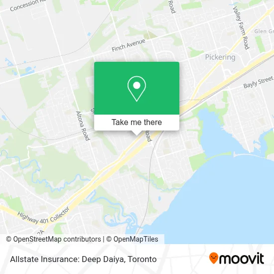Allstate Insurance: Deep Daiya map