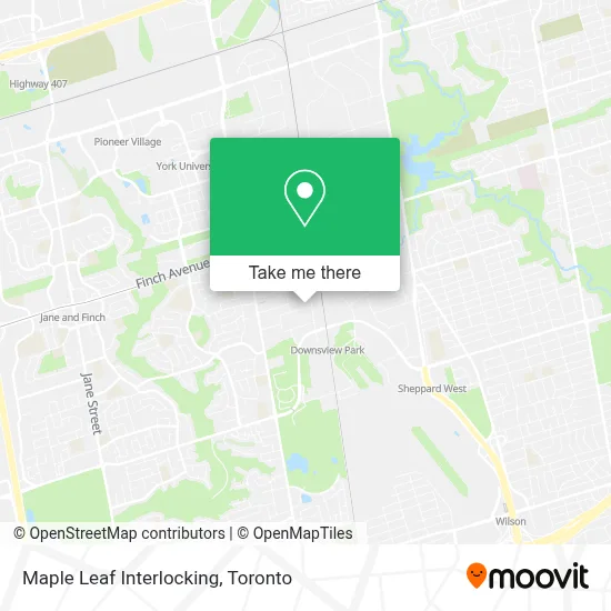 Maple Leaf Interlocking map