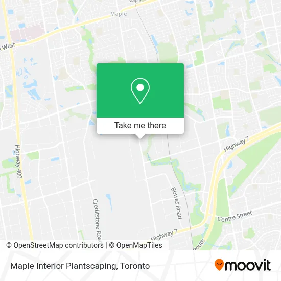 Maple Interior Plantscaping map