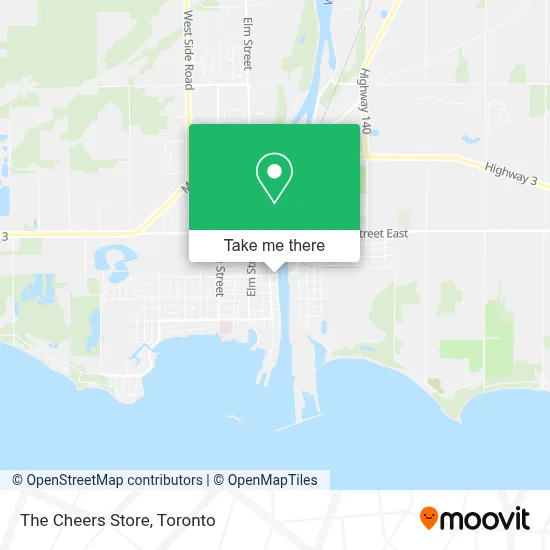 The Cheers Store map