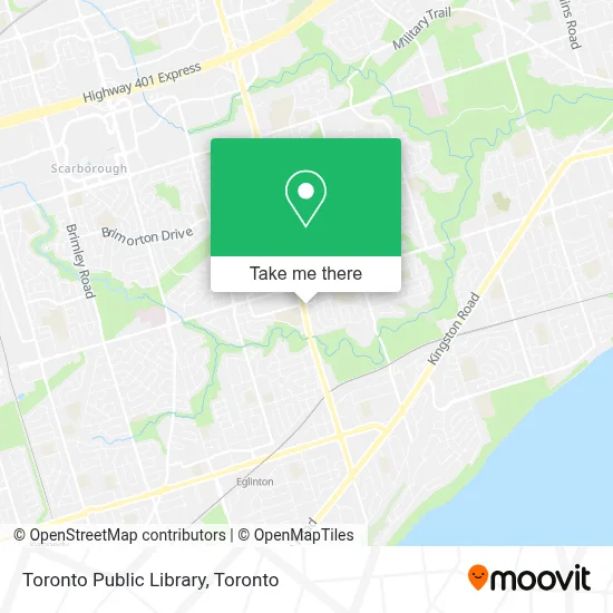 Toronto Public Library map