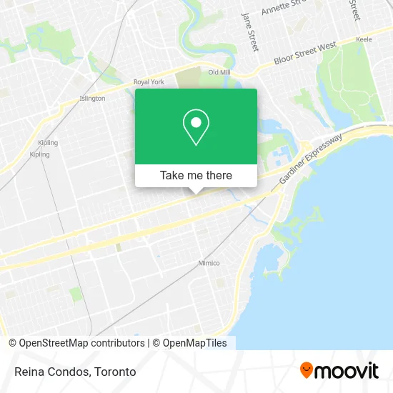 Reina Condos map