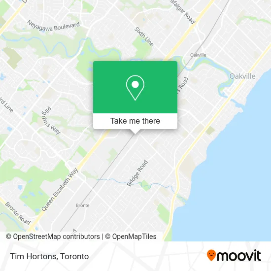 Tim Hortons map