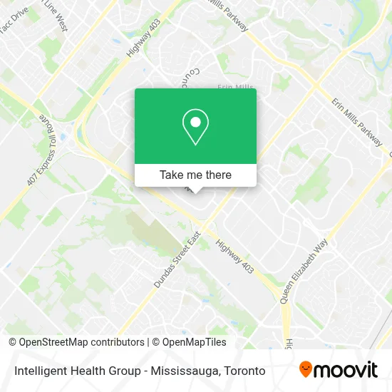 Intelligent Health Group - Mississauga map