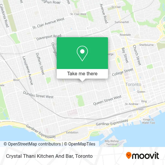 Crystal Thani Kitchen And Bar map