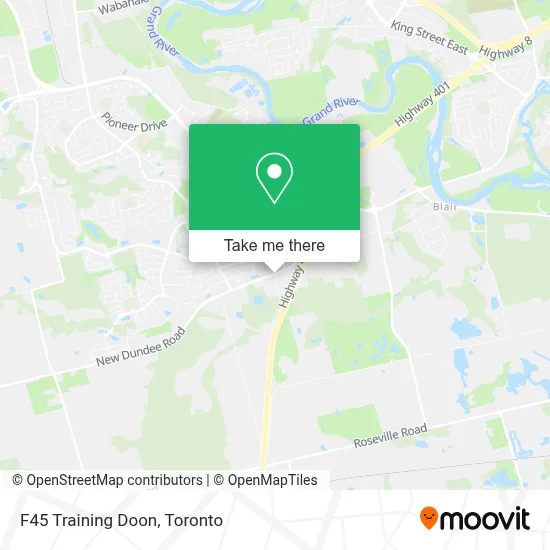 F45 Training Doon map