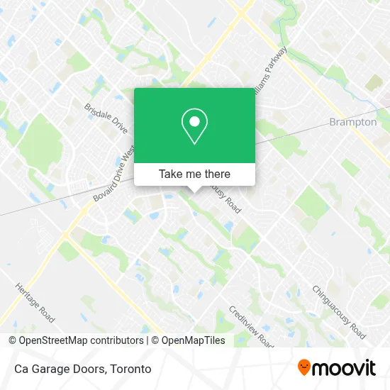 Ca Garage Doors map