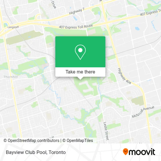 Bayview Club Pool map