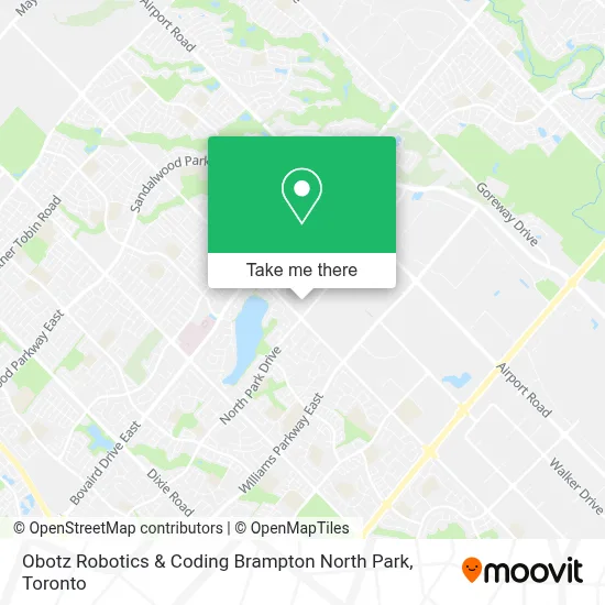 Obotz Robotics & Coding Brampton North Park map