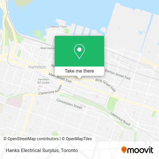 Hanks Electrical Surplus map