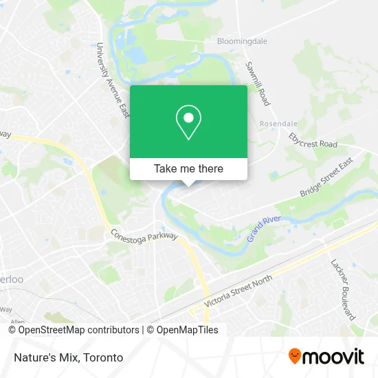 Nature's Mix map