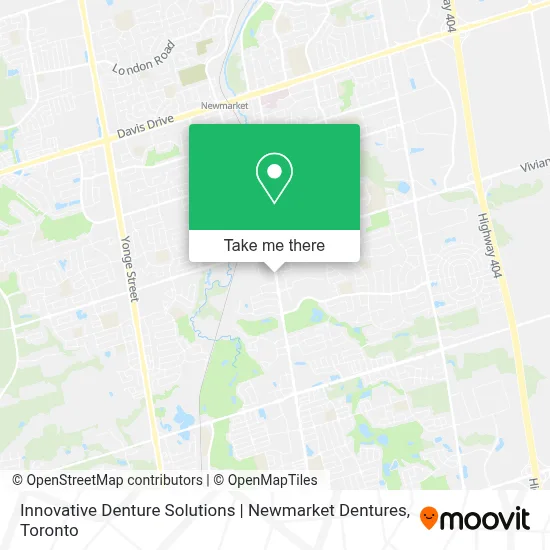 Innovative Denture Solutions | Newmarket Dentures map