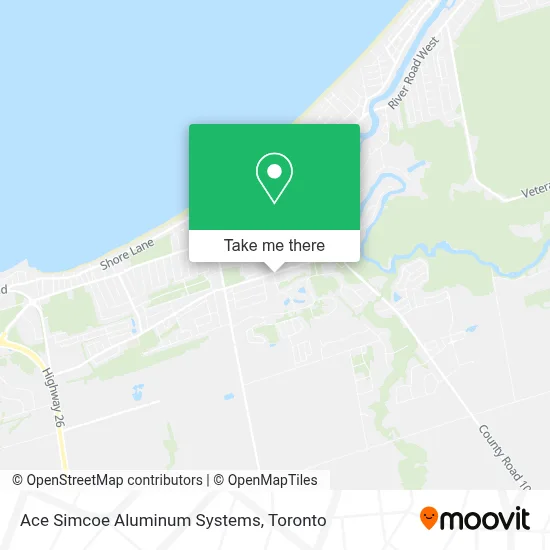 Ace Simcoe Aluminum Systems map