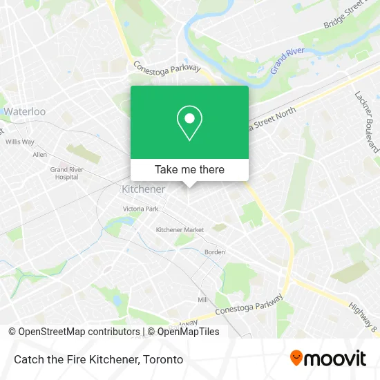 Catch the Fire Kitchener map
