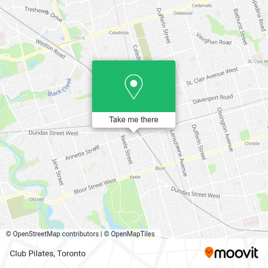 Club Pilates map
